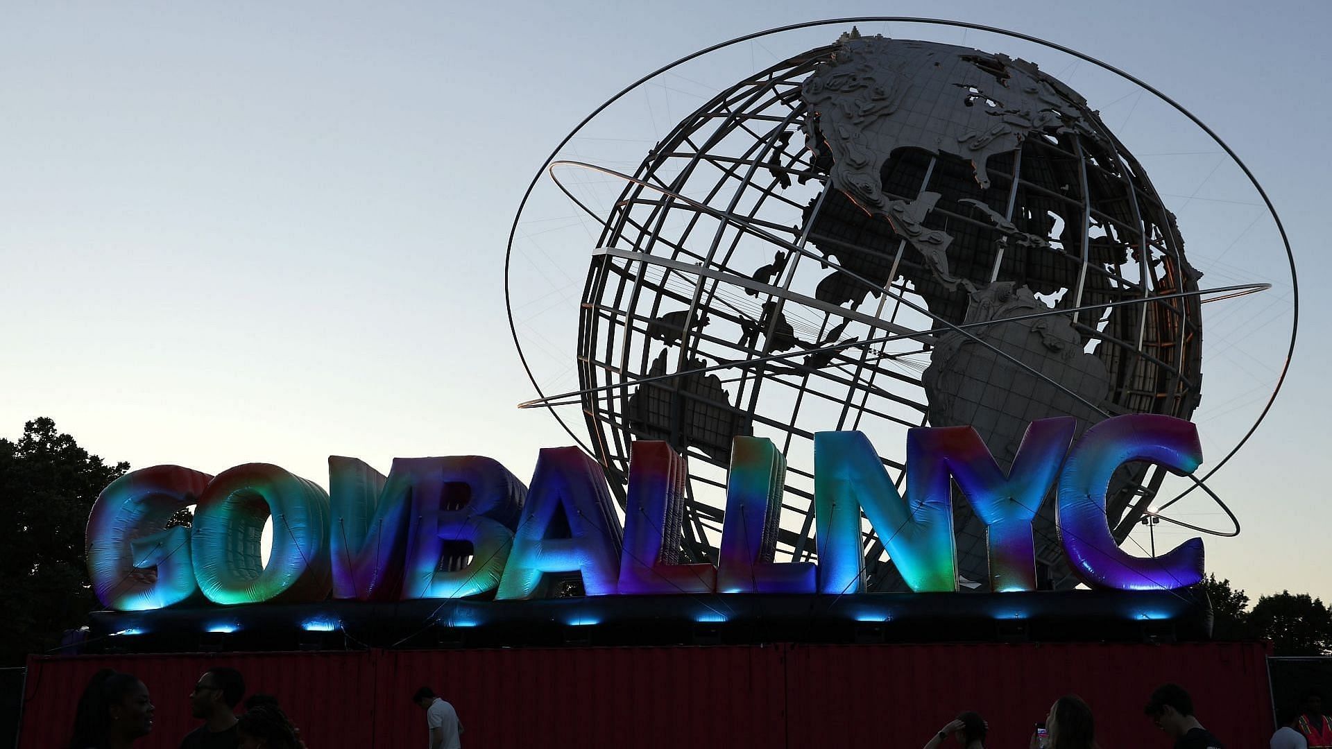 The Govball NYC sign is seen during the 2024 Governors Ball at Flushing Meadows Corona Park on June 09, 2024, in New York City. (Image via Getty/Marleen Moise)