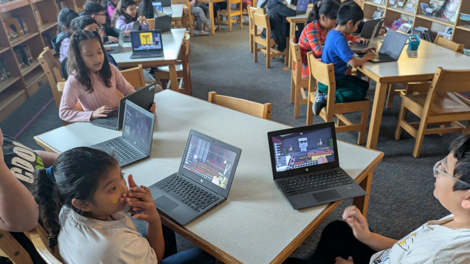 Minecraft Hour of Code provides an engaging collaborative learning experience (Image via Shad Lacefield)