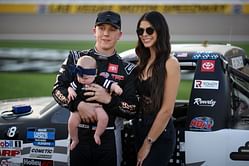 John Hunter Nemechek's wife Taylor makes fashion statement in elegant white dress as she shares adorable IG update