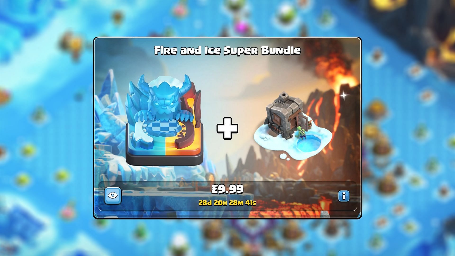 The Fire and Ice Super bundle in Clash of Clans (Image via Supercell)