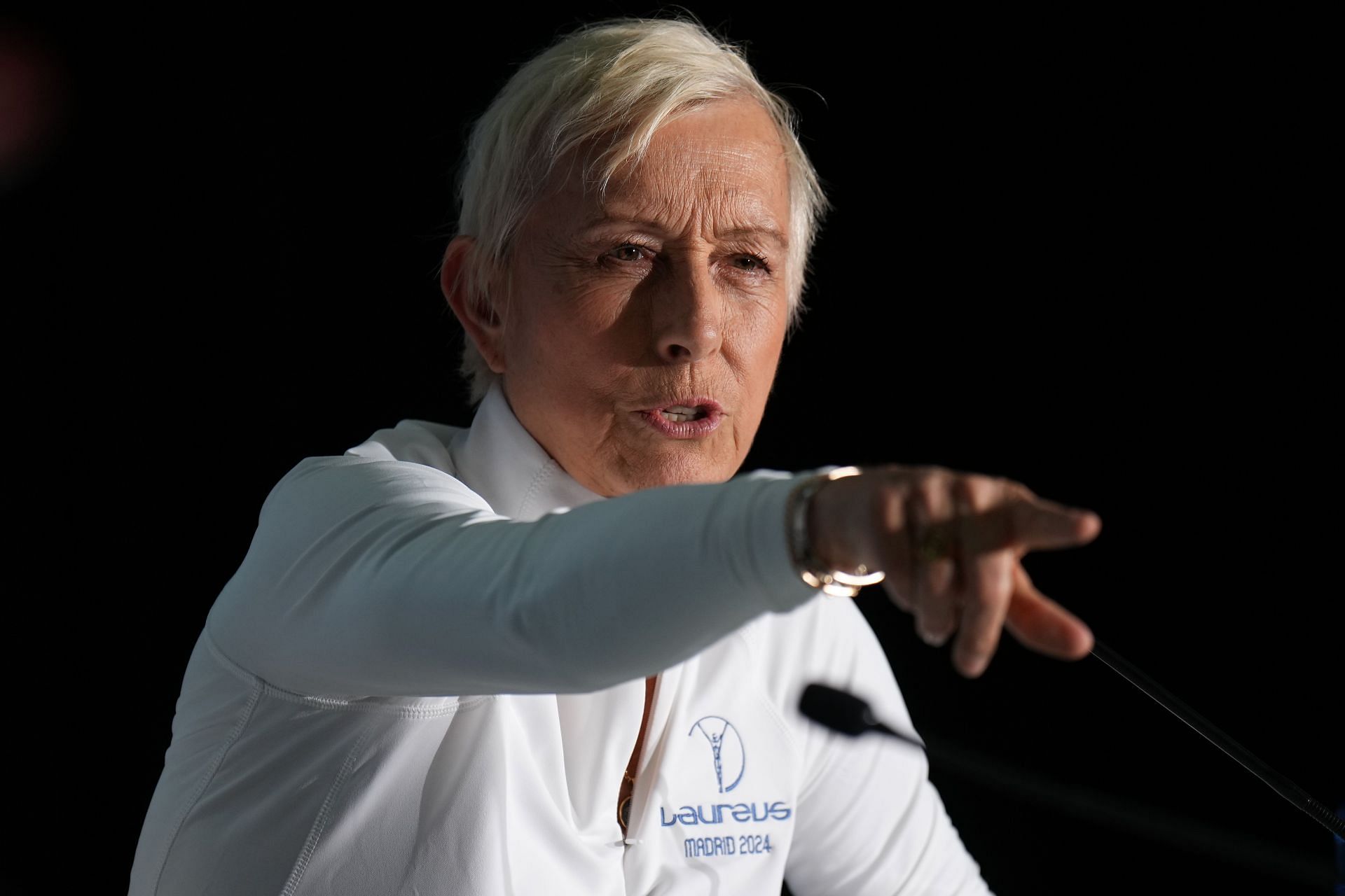 Martina Navratilova at the 2024 Laureus World Sports Awards press conference (Image: Getty)