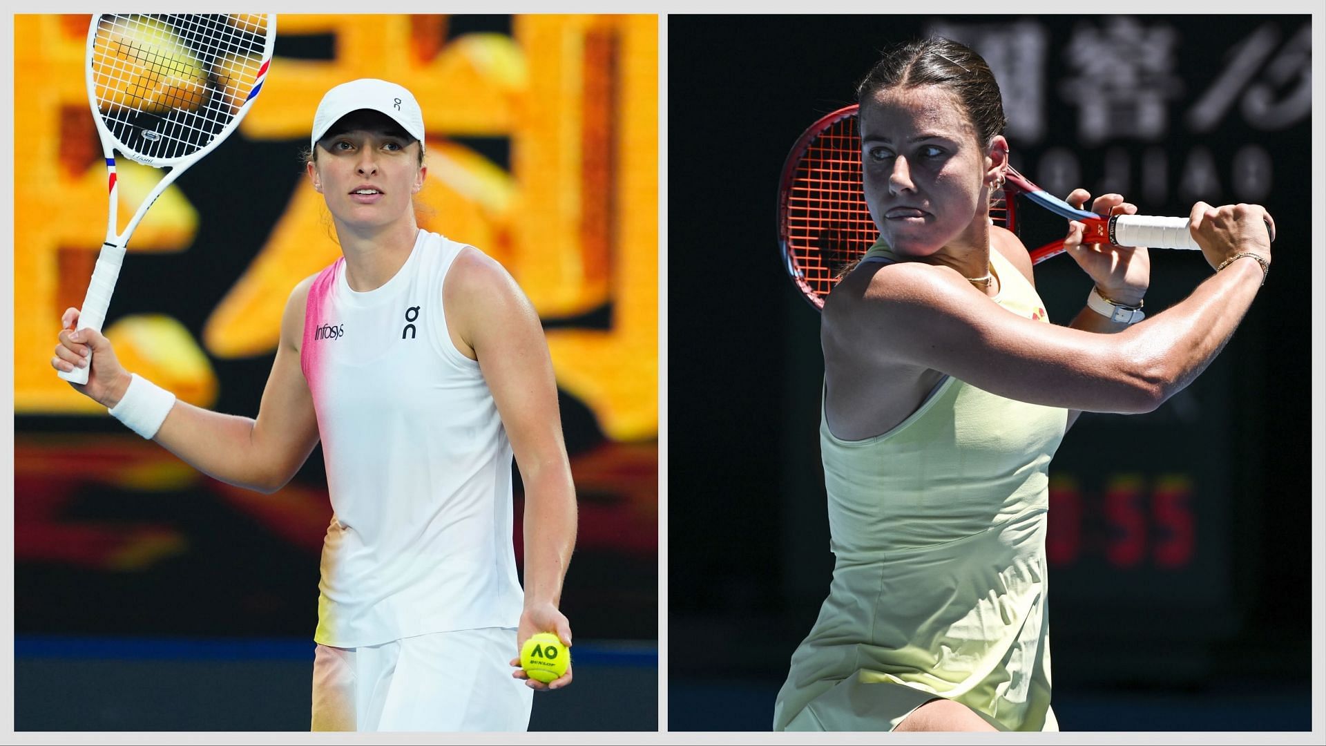 Iga Swiatek vs Emma Navarro is one of the quarterfinal matches at the Australian Open 2025. (Photos: Getty)