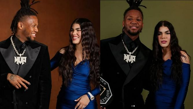 Ronald Acuna Jr.'s wife Maria turns up glamor in black swimwear on a boat with Braves superstar and acquaintances