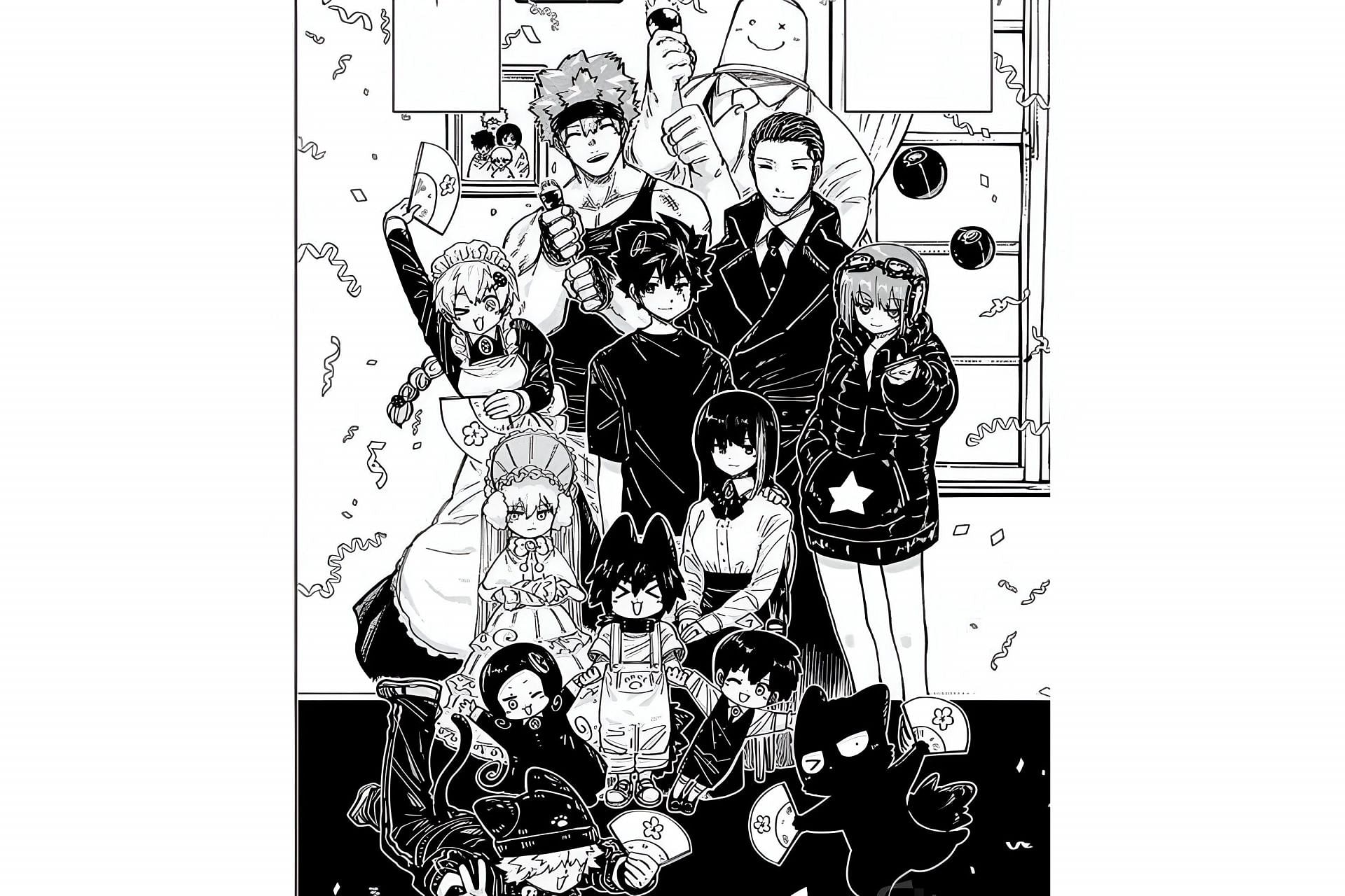 Thee Yozakura Family as seen in the final chapter (Image via Hitsuji Gondaira/Shueisha)