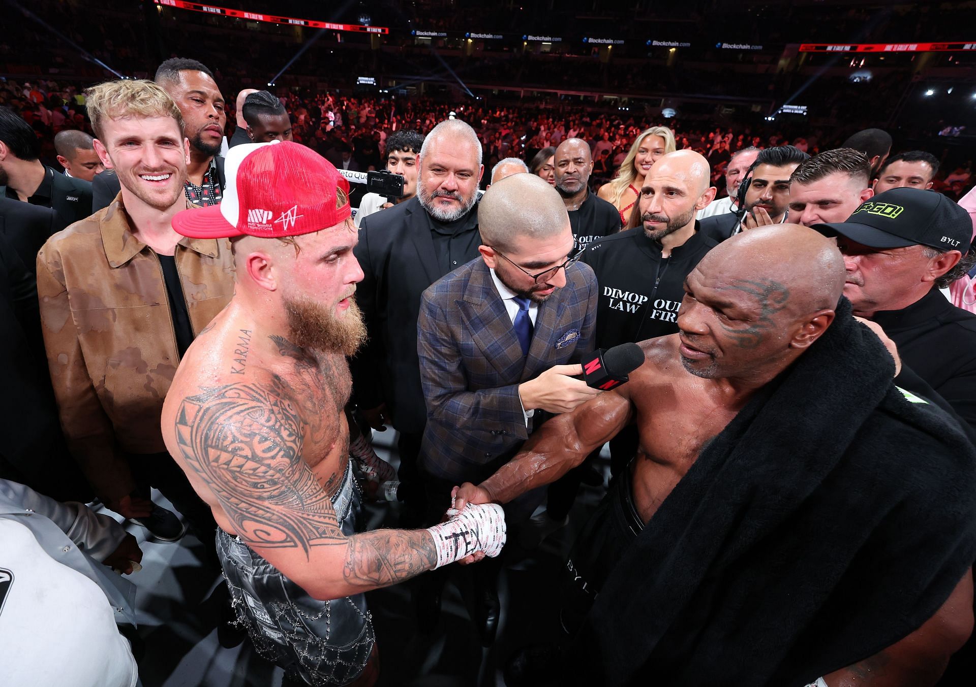 LIVE On Netflix: Jake Paul Vs. Mike Tyson - Source: Getty