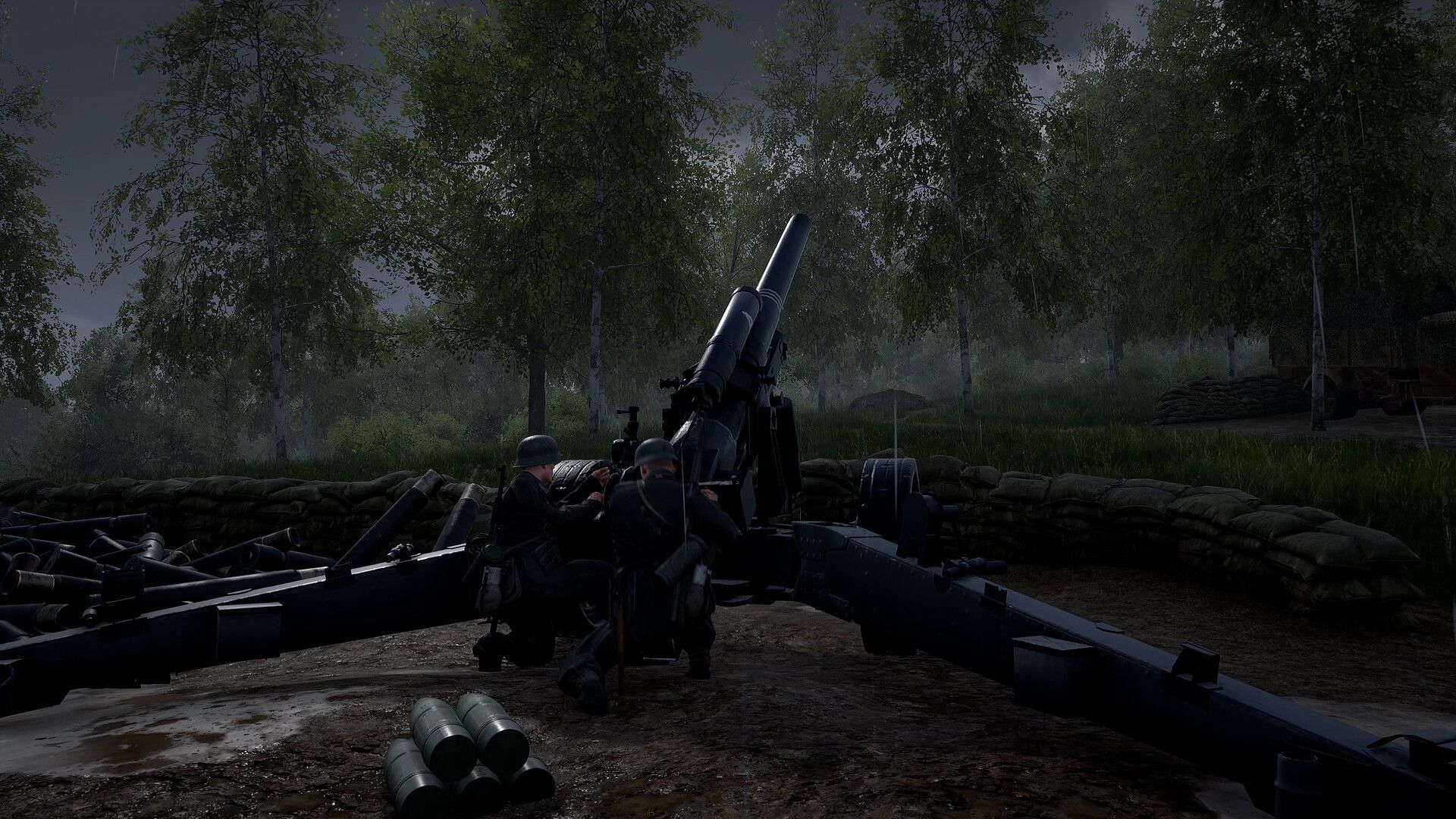 Using an Artillery in Hell Let Loose (Image via Team17)