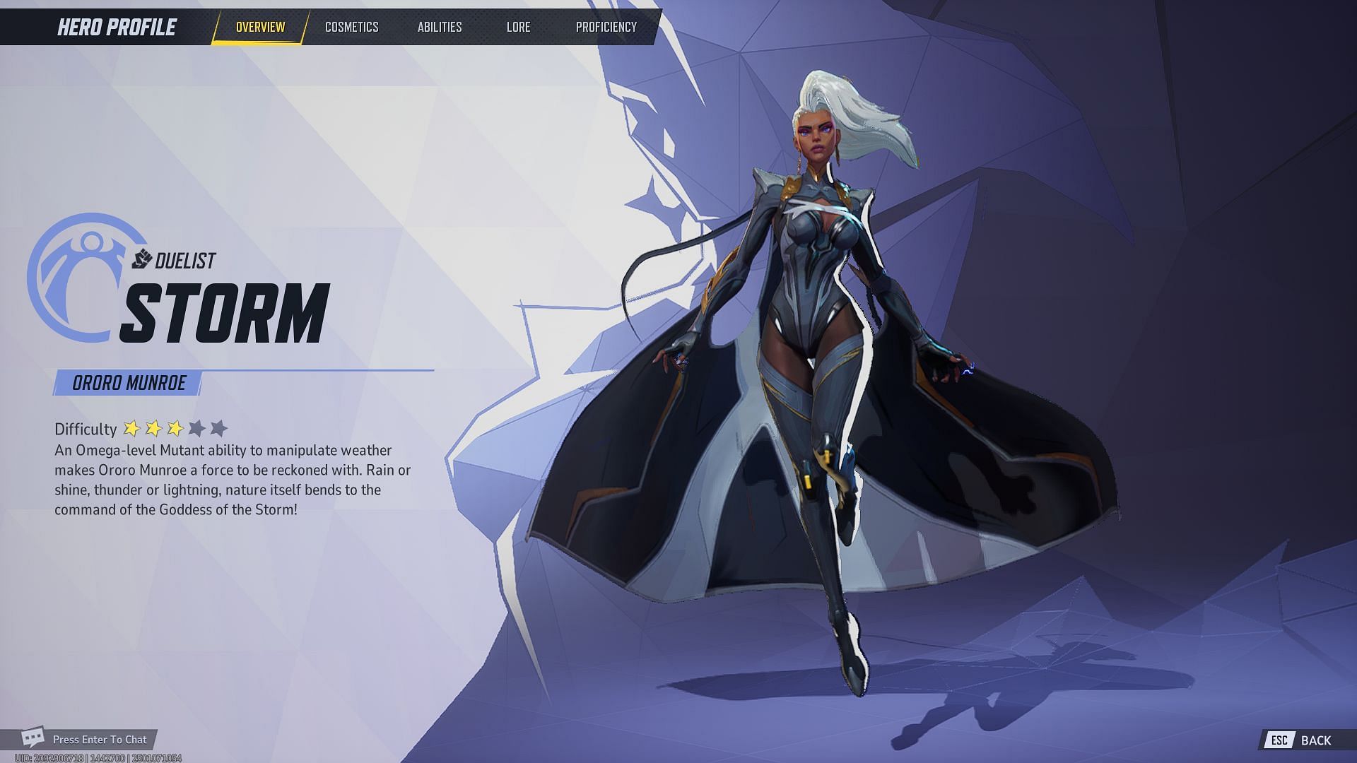 Marvel Rivals Storm is a Duelist character (Image via NetEase Games)