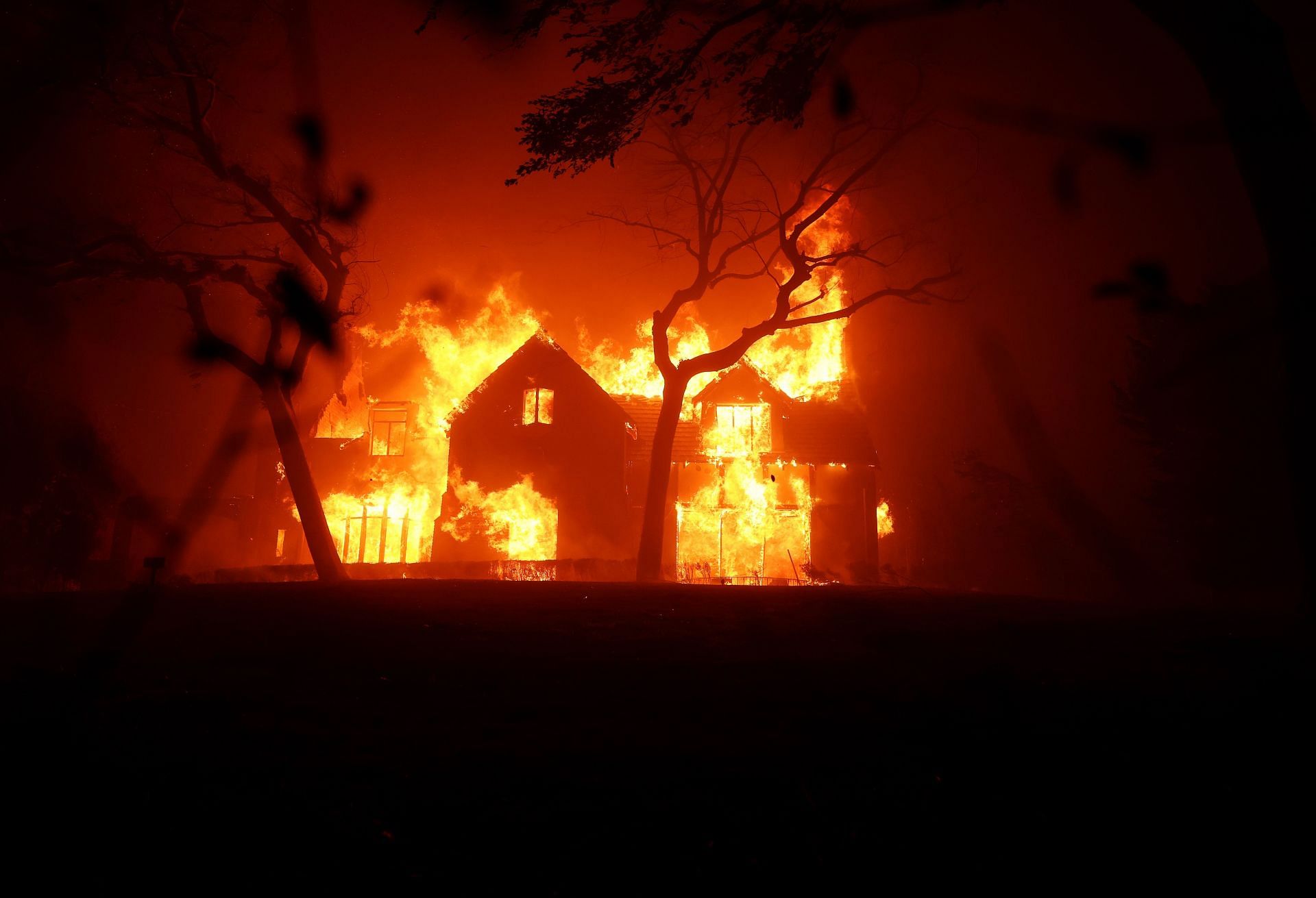 Powerful Winds Fuel Multiple Fires Across Los Angeles Area - Source: Getty