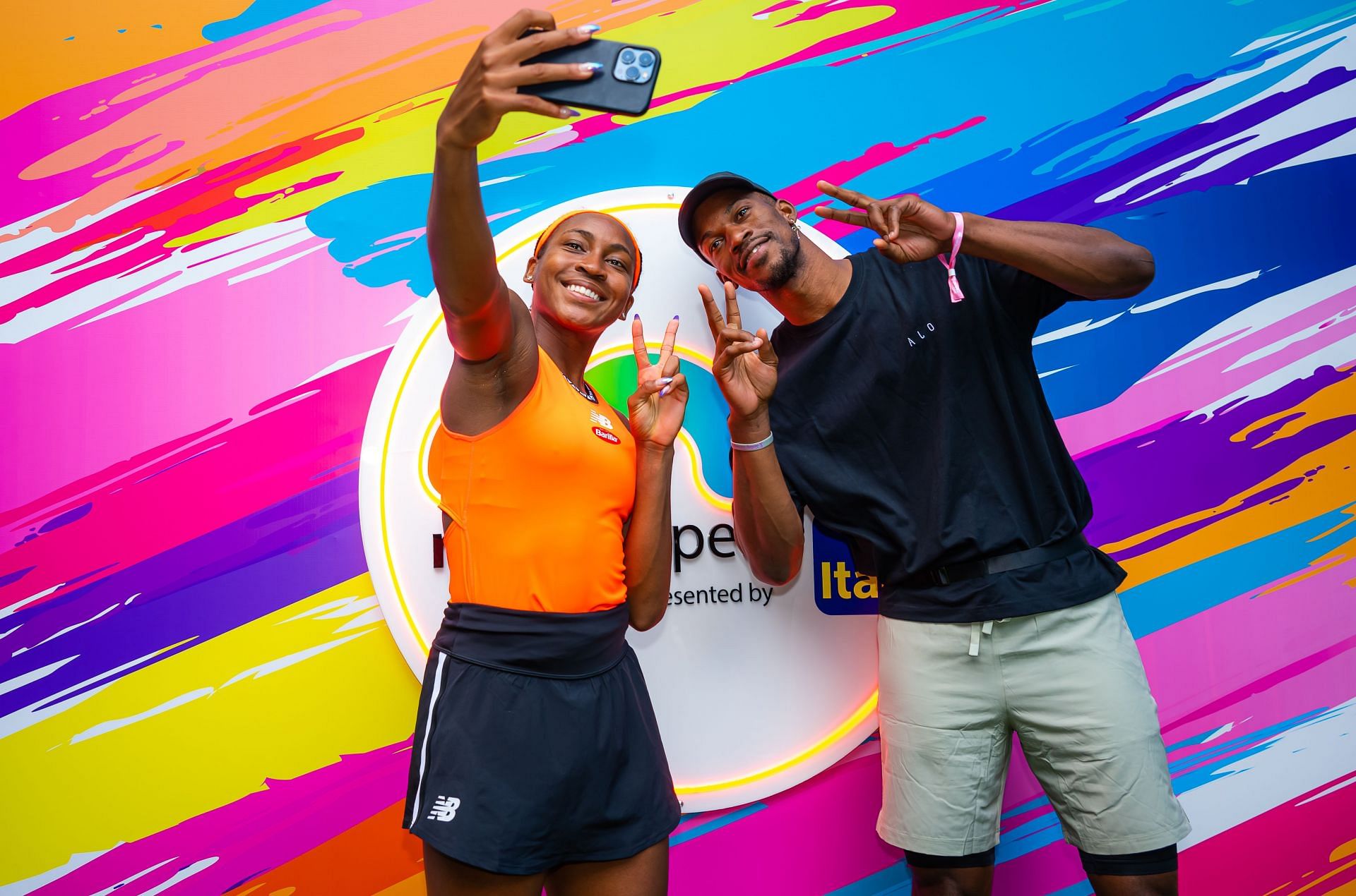 Coco Gauff and Jimmy Butler connected during the Miami Open - Source: Getty