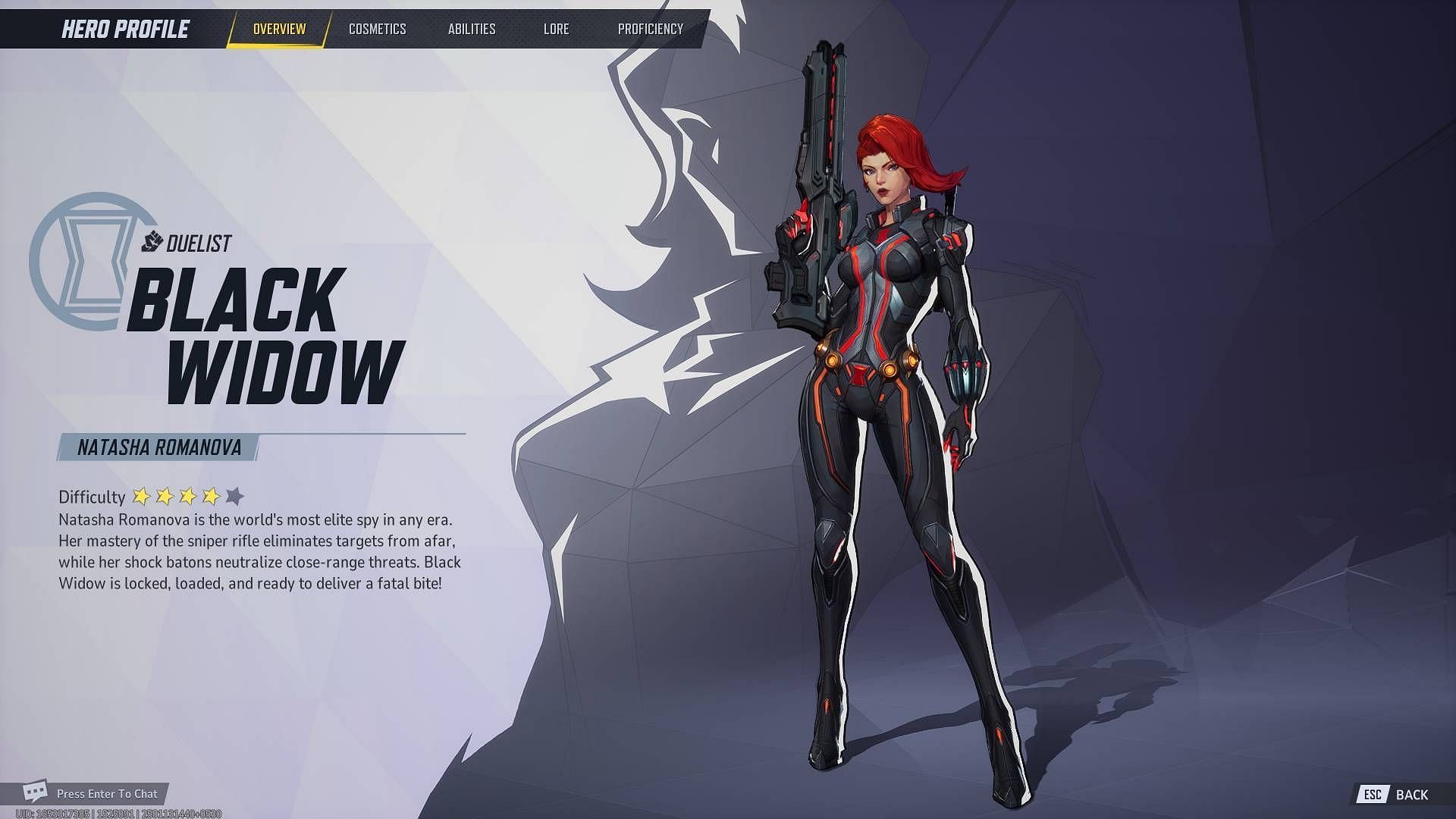 Black Widow from Marvel Rivals Duelist tier list (Image via NetEase Games)