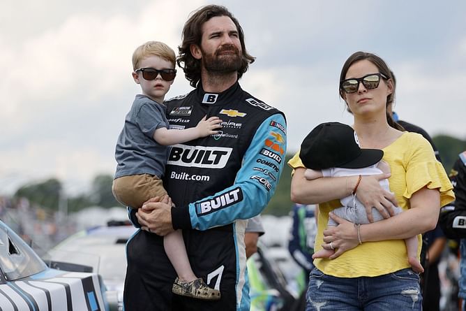 Corey Lajoie’s wife Kelly shares an adorable “morning view” of their three sons in a recent IG update