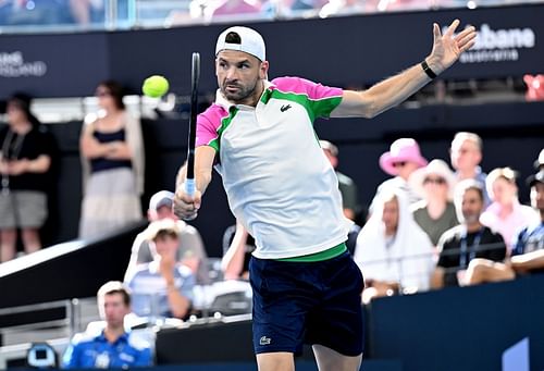 Grigor Dimitrov at the Brisbane International 2025. (Photo: Getty)