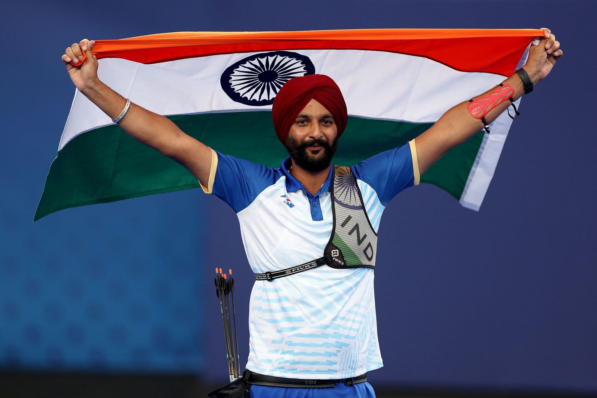 Harvinder Singh at Para Archery - Paris 2024 Summer Paralympic Games: Day 7 - Source: Getty