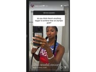 Masai Russell's Instagram story