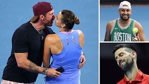 Aryna Sabalenka's boyfriend Georgios in splits over Nick Kyrgios' Novak Djokovic Australian Open saga parody