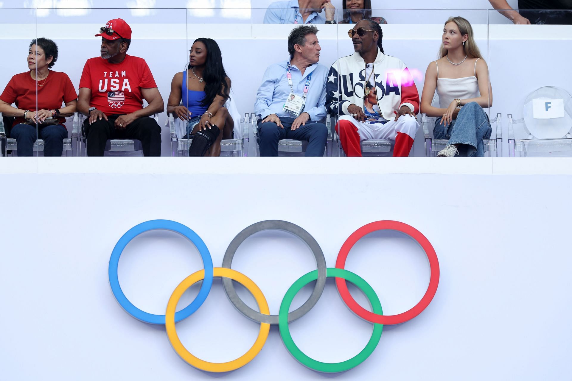 In Picture: Simone Biles with her parents at Paris Olympics 2024 [Image Source : Getty]