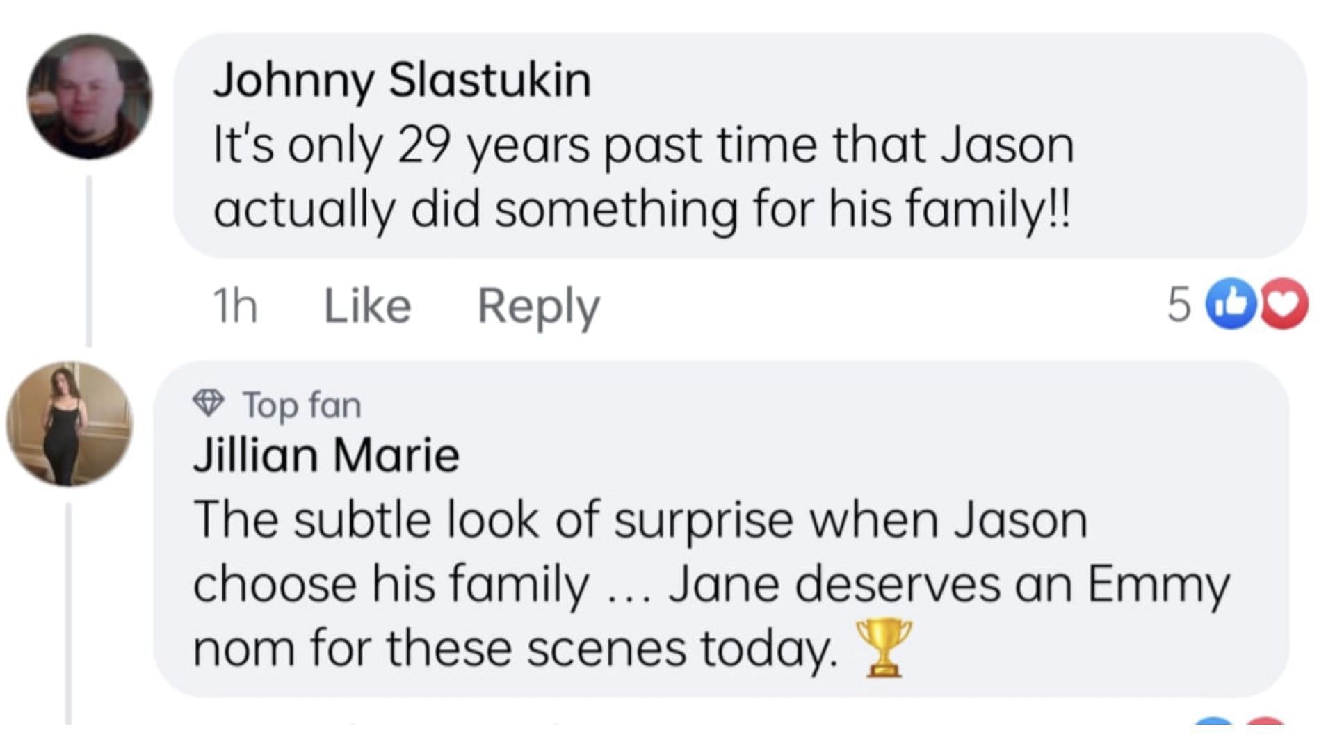 Comments by the fans (Image via Facebook / General Hospital)