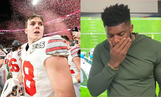 "Emmanuel Acho owes that man an apology": Ohio State fans go wild as Will Howard breaks CFP natty record