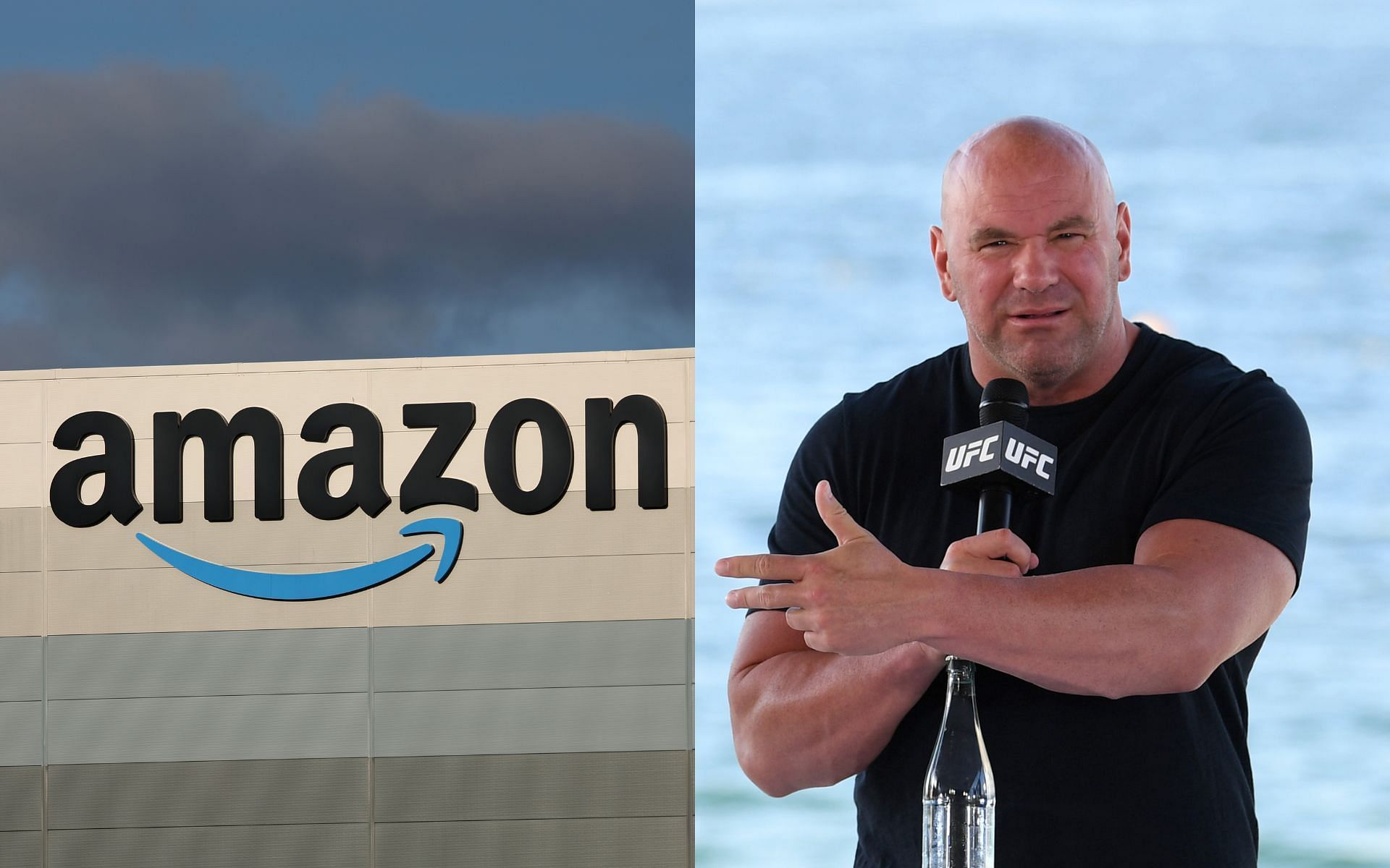 UFC boss Dana White (right) could find himself joining forces with Amazon Prime Video in the near future [Images courtesy: Getty Images]