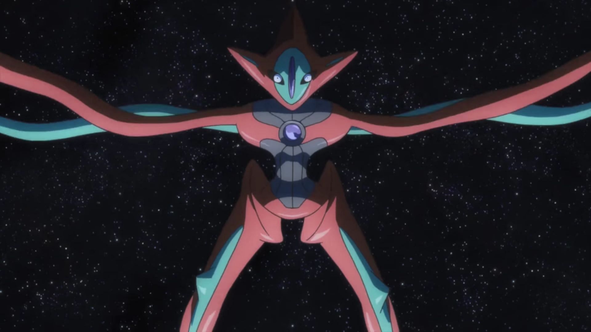 Attack Forme Deoxys in the anime (Image via TPC)