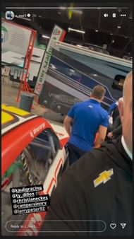 Chris Rice's Instagram story - Source: @c_rice1 on IG