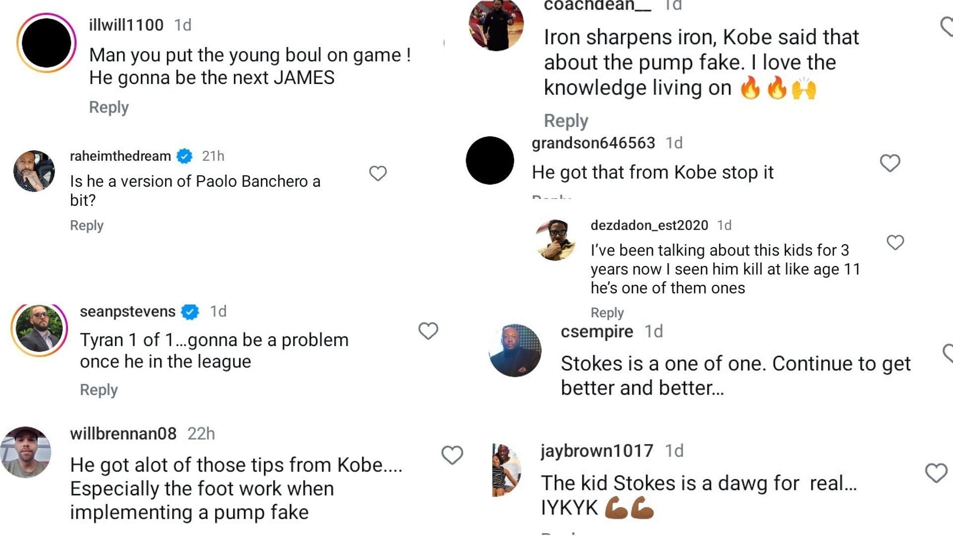 &quot;He gonna be the next JAMES&quot;: Hoops fans react to Notre Dame hooper Tyran Strokes training with NBA shooting coach Chris Matthews.(Image via Instagram @Lethalshooter)