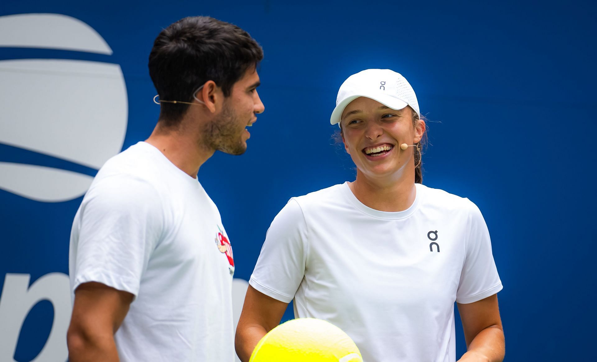 Carlos Alcaraz &amp; Iga Swiatek at the 2023 US Open [Image Source: Getty Images]