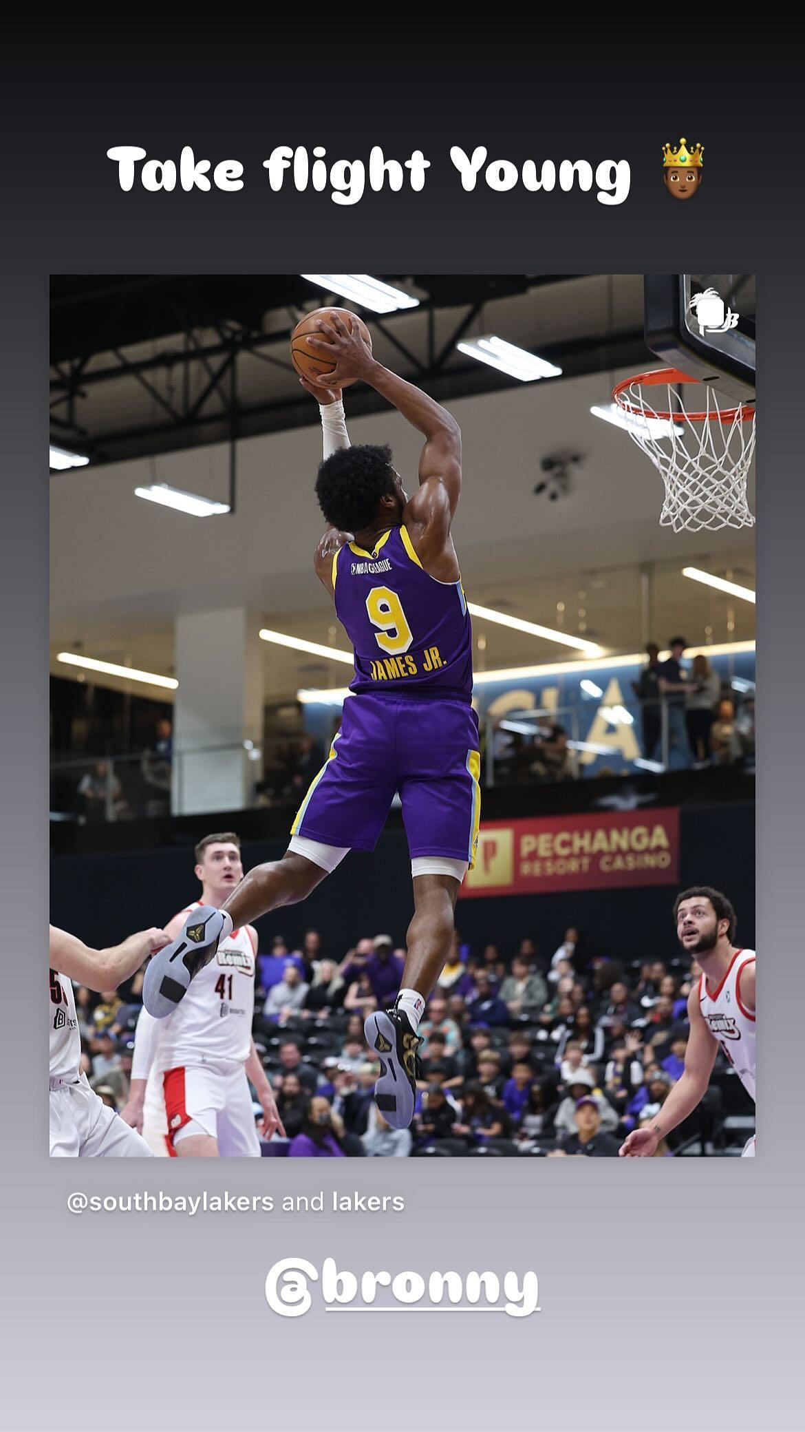 LeBron James drops heartfelt reaction as son Bronny James dazzles in G League