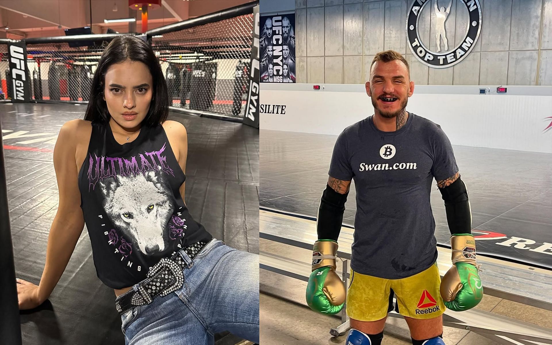 Marie Danielle reacted to Moicano&rsquo;s achievement on Instagram [Image Courtesy: @ninamariedaniele and @renato_moicano_ufc on Instagram]