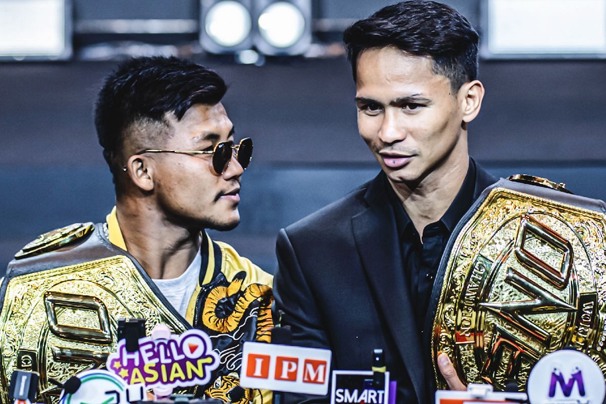 Rodtang Jitmuangnon and Superbon Singha Mawynn - Photo by ONE Championship