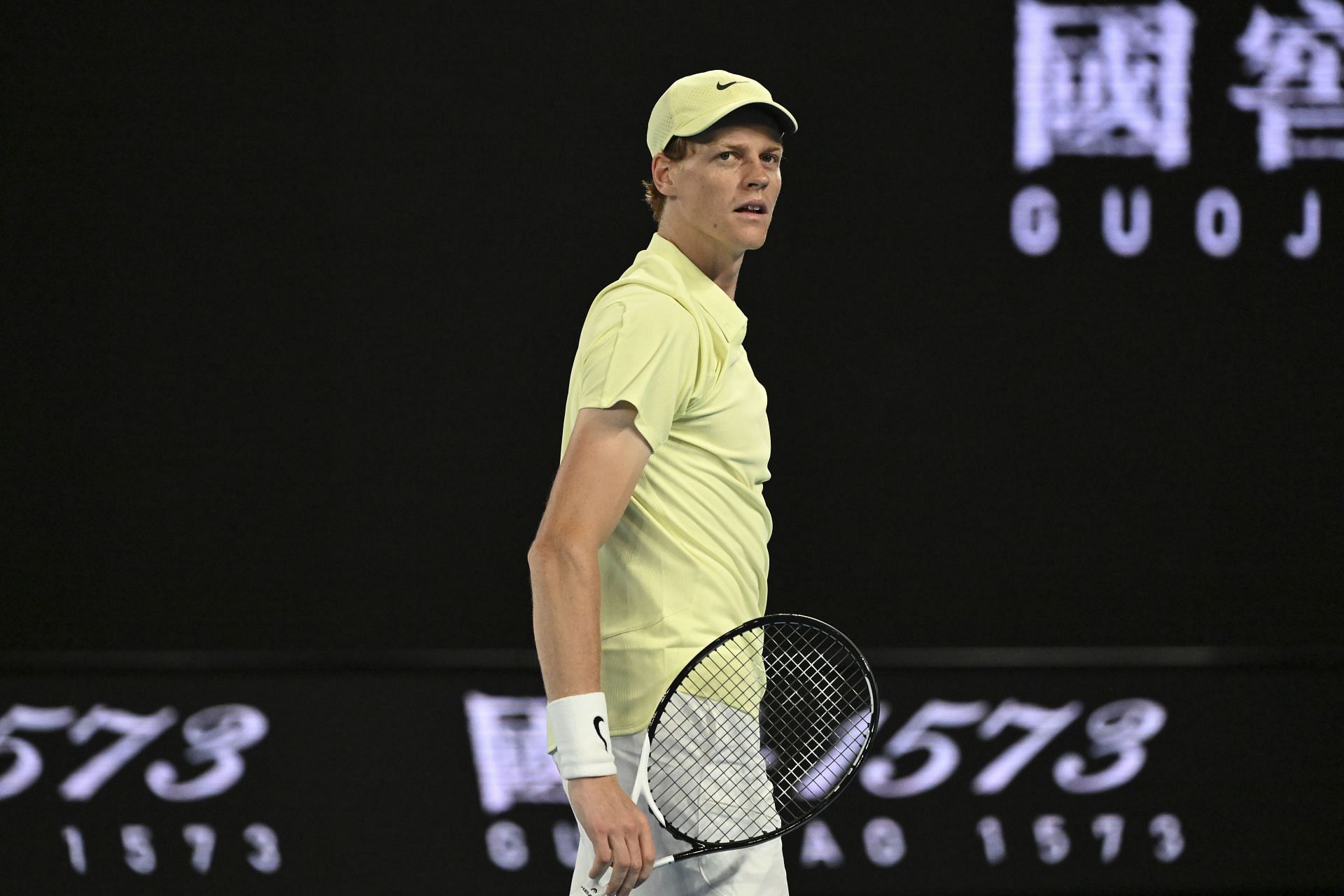 Sinner in action at the 2025 Australian Open (Source: Getty)