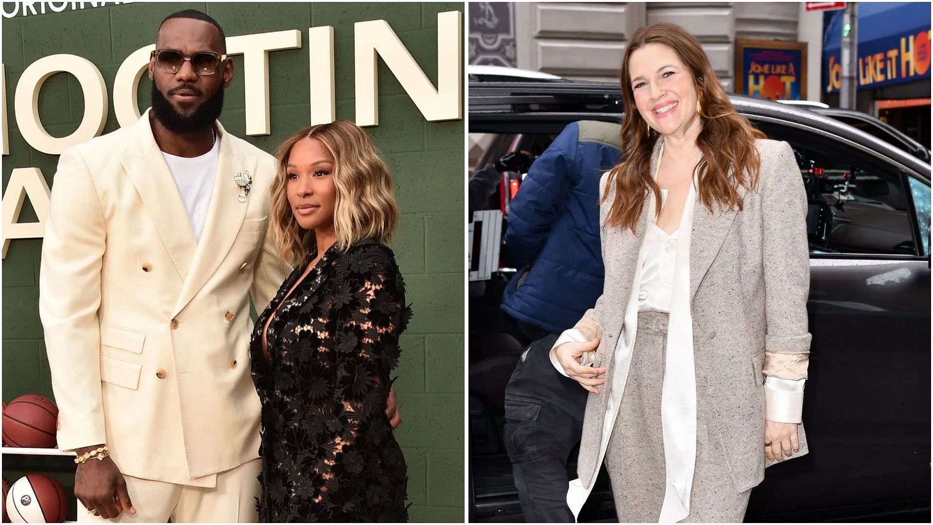 LeBron James hyped over wife Savannah James at Drew Barrymore