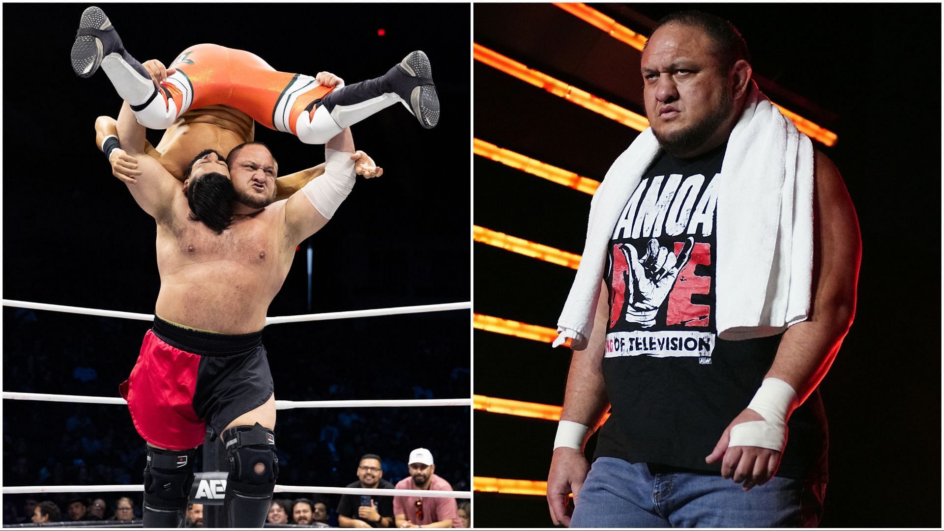 Samoa Joe in action on AEW Rampage and Dynamite