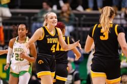 Iowa's Kylie Feuerbach and Lucy Olsen share their reactions to future Hawkeyes teammate Addison Deal's McDonald's All-American nod