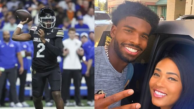 WATCH: Deion Sander's ex-wife Pilar enjoys a lavish breakfast with NFL-bound son Shedeur Sanders