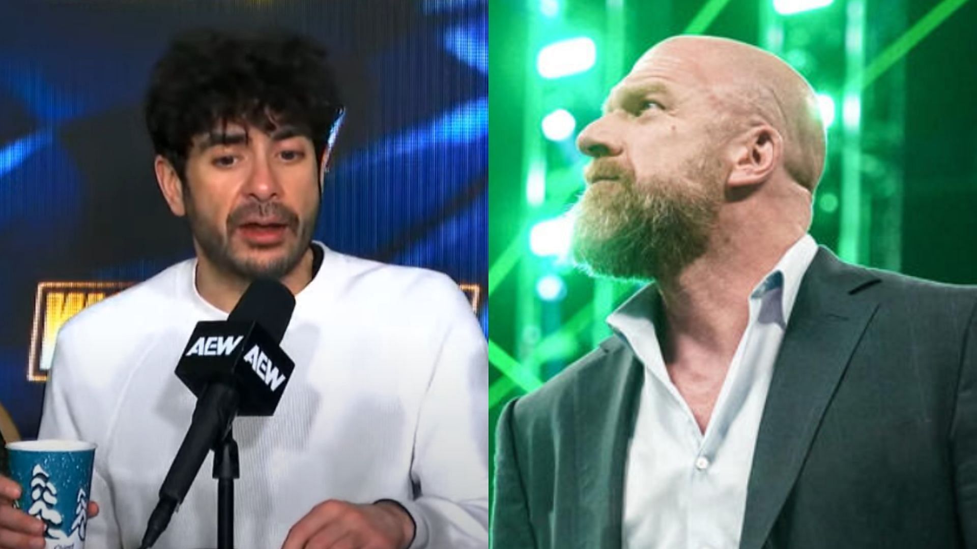 Tony Khan and Triple H are the respective creative heads of AEW and WWE [Image Credits: AEW