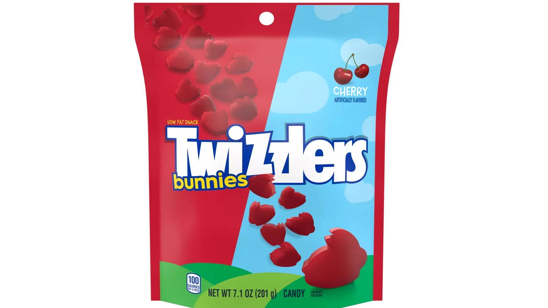 Twizzlers Easter Bunnies Cherry Candy 7.1 oz bag (Image via Hersheyland)