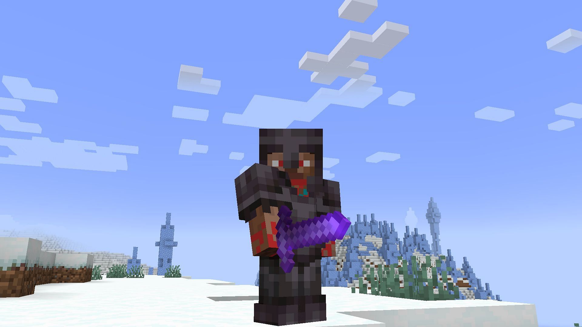 Netherite gear remained the same while the new smithing template increased the difficulty (Image via Mojang Studios)