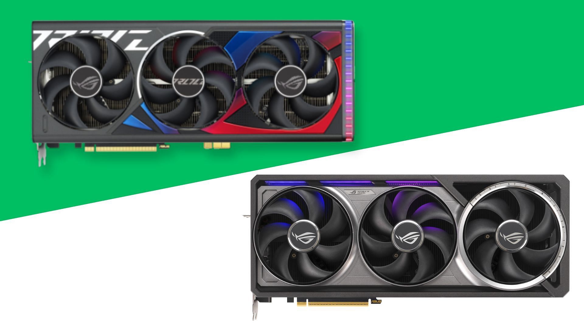 The Nvidia RTX 5090 and RTX 4090 are high-end flagship-grade GPUs (Image via Asus)