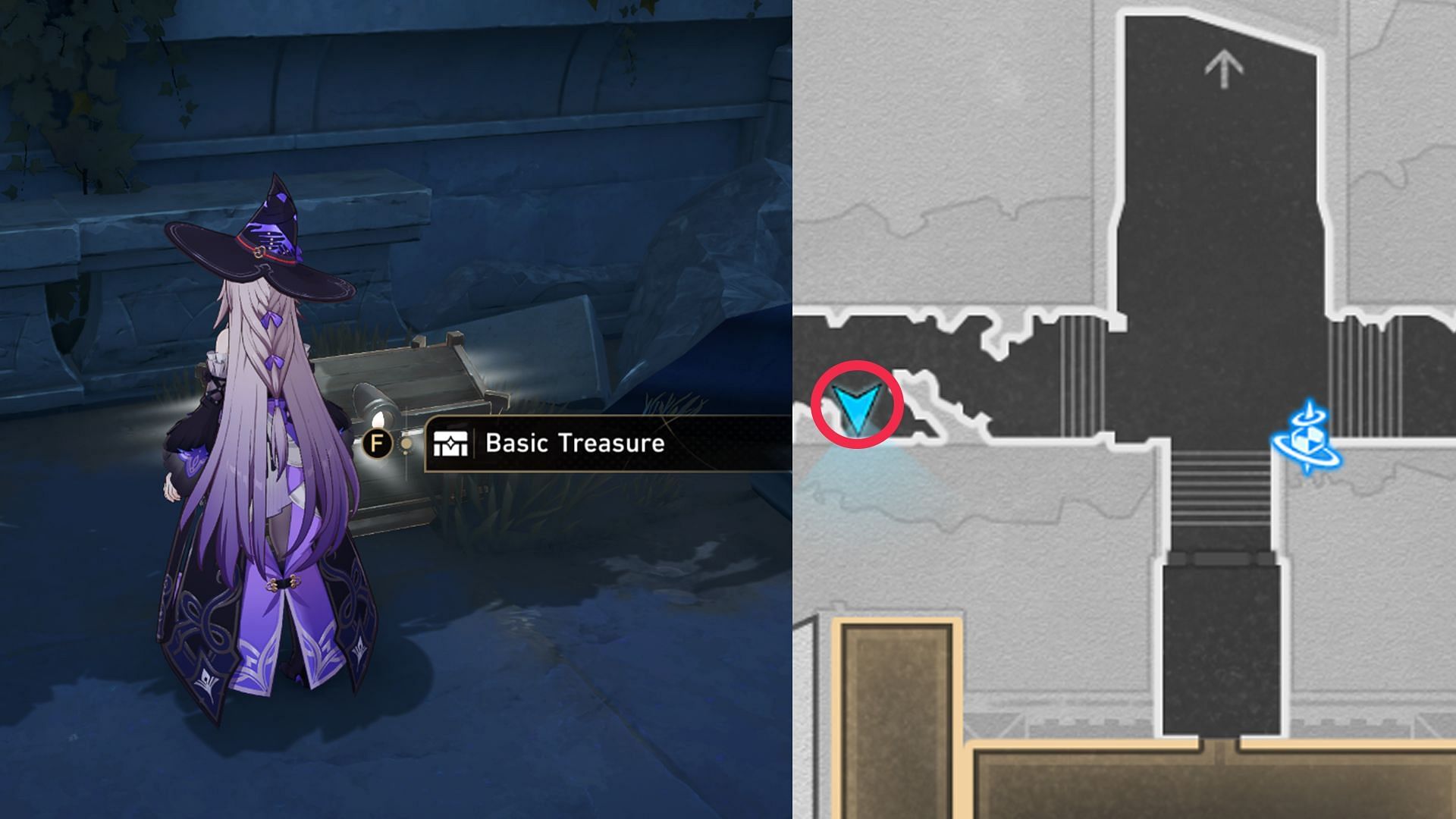 Location of Basic Treasure Chest #5 (Image via HoYoverse)