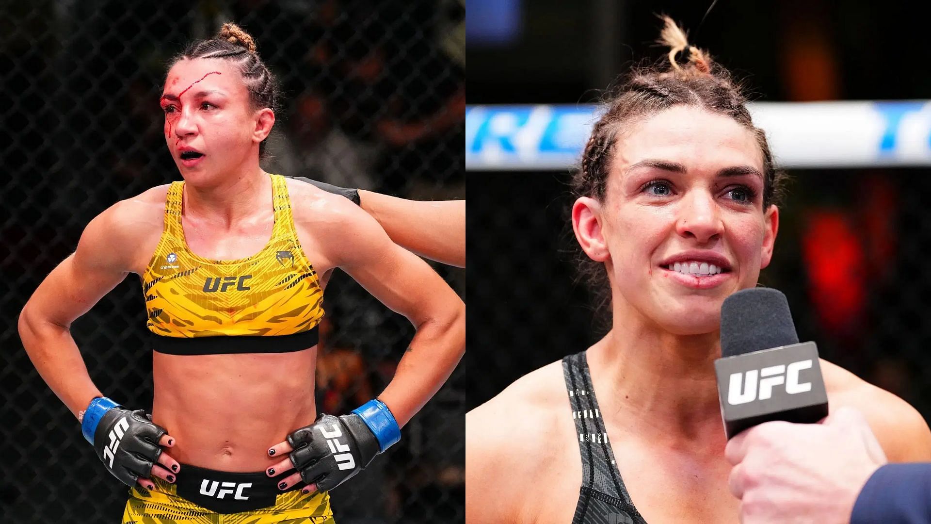 Amanda Ribas (left) recently suffered defeat in the hands of Mackenzie Dern (right) [Image courtesy: Getty Images]