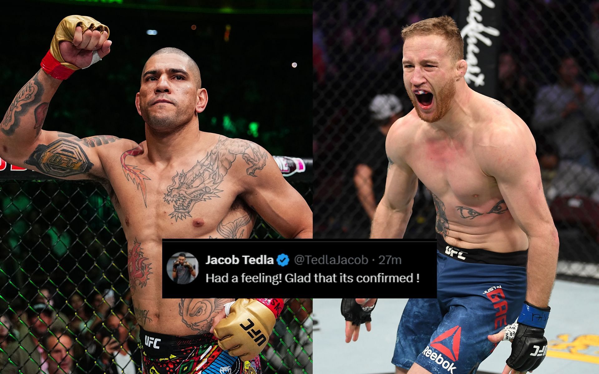 Fans react to accidental UFC 313 tweet-and-delete. [Images courtesy: Getty]