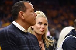 Alex Rodriguez's girlfriend Jaclyn Cordeiro turns heads in neon green shorts & black tights for latest Blooms TV interview