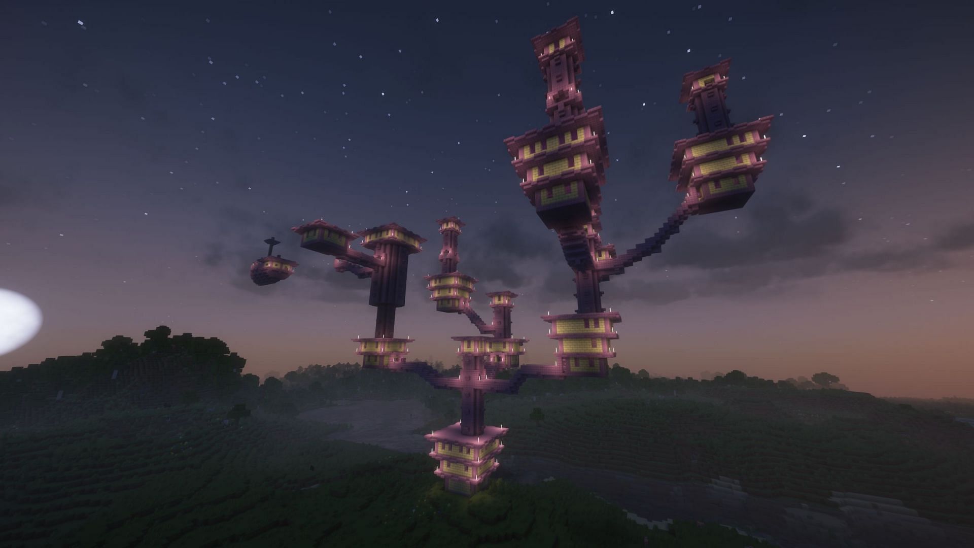 Place command allows you to generate any structure in any dimension (Image via Mojang Studios)