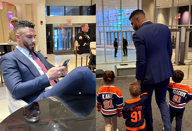 Oilers' Evander Kane gives sneak peek into his off-field life featuring Donald Trump's inaugural ball, family time, and more