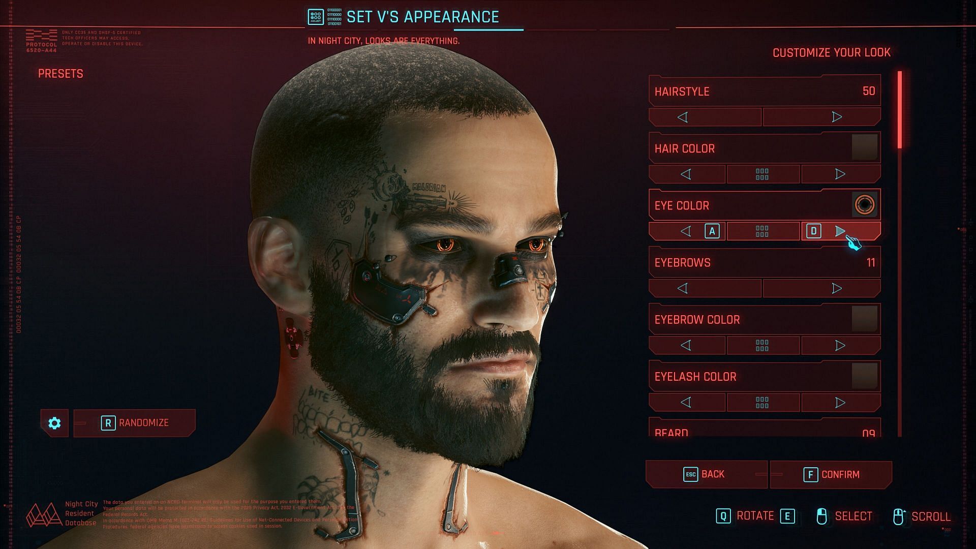 The game features an in-depth character creation suite (Image via CD Projekt Red)