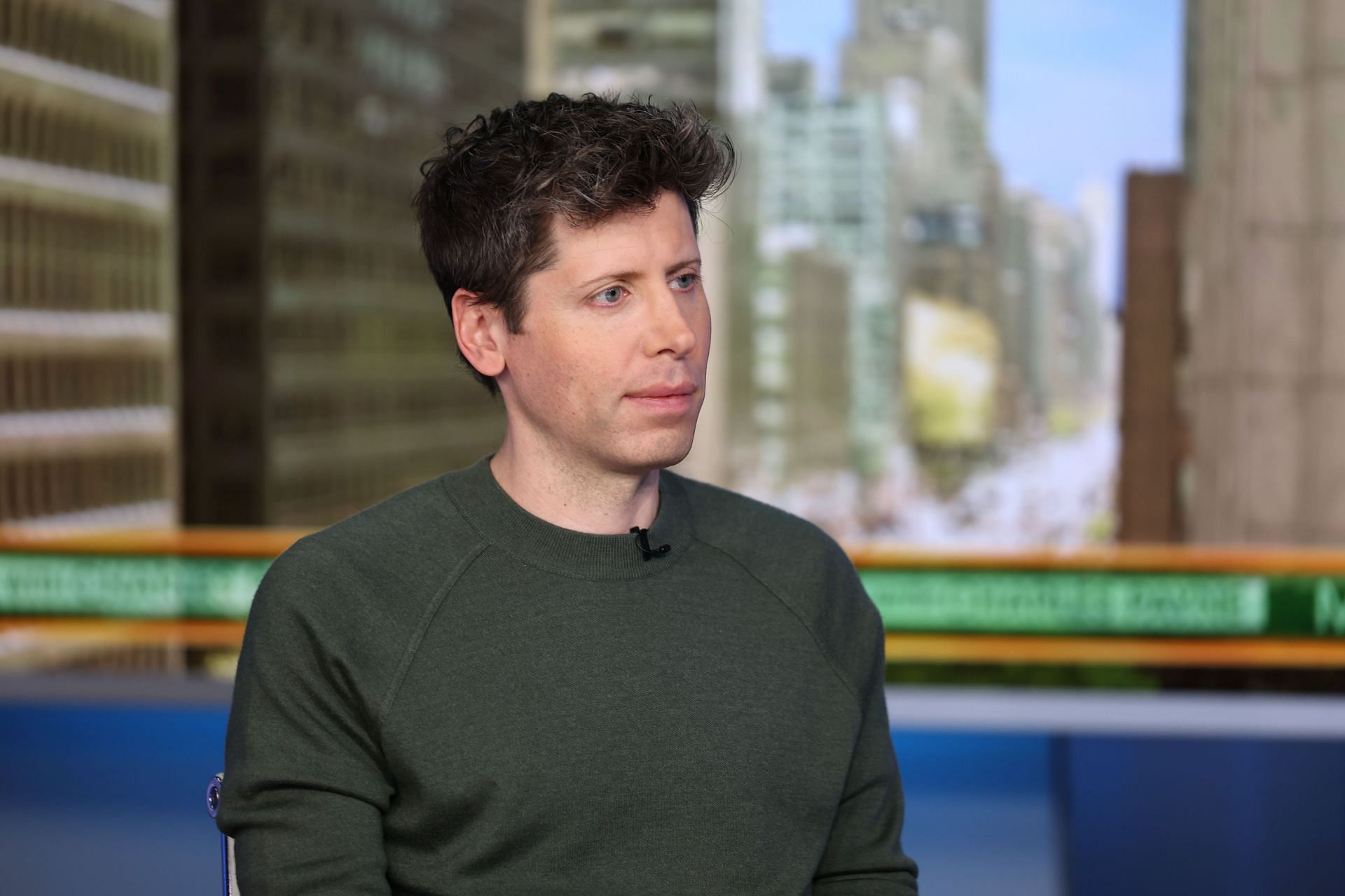 OpenAI CEO Sam Altman Visits &quot;Making Money With Charles Payne&quot; - Source: Getty