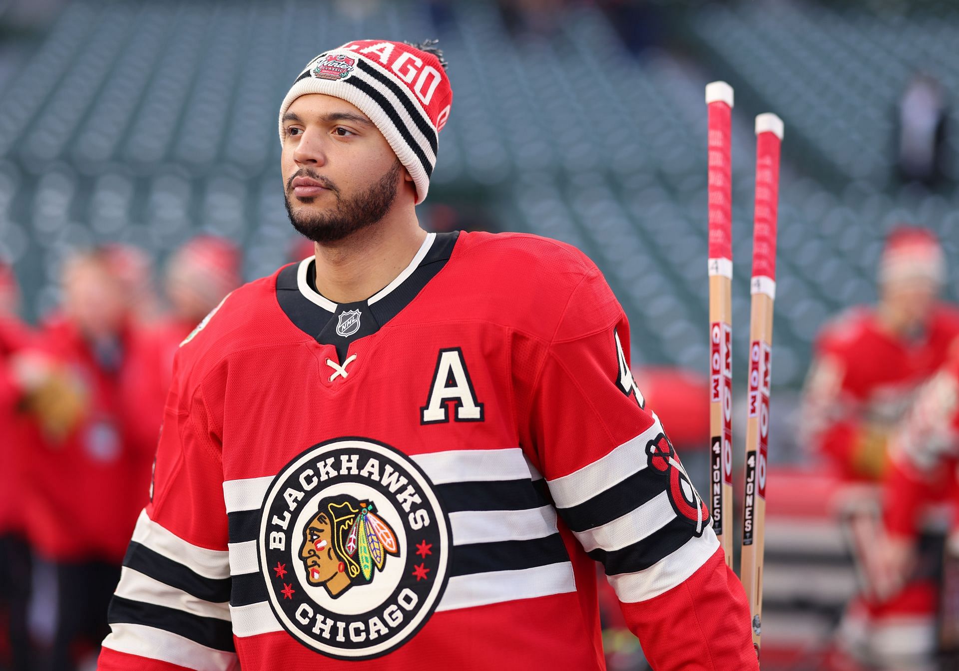 NHL: DEC 30: Winter Classic Practice - Blues at Blackhawks - Source: Getty