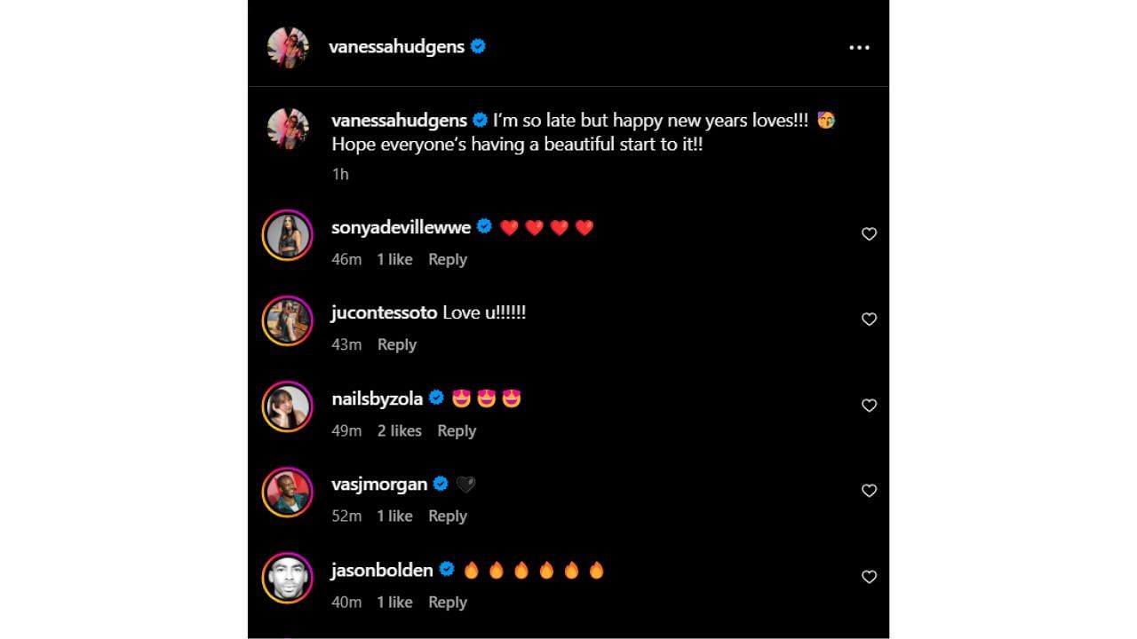 Reactions under Vanessa Hudgens&#039; post