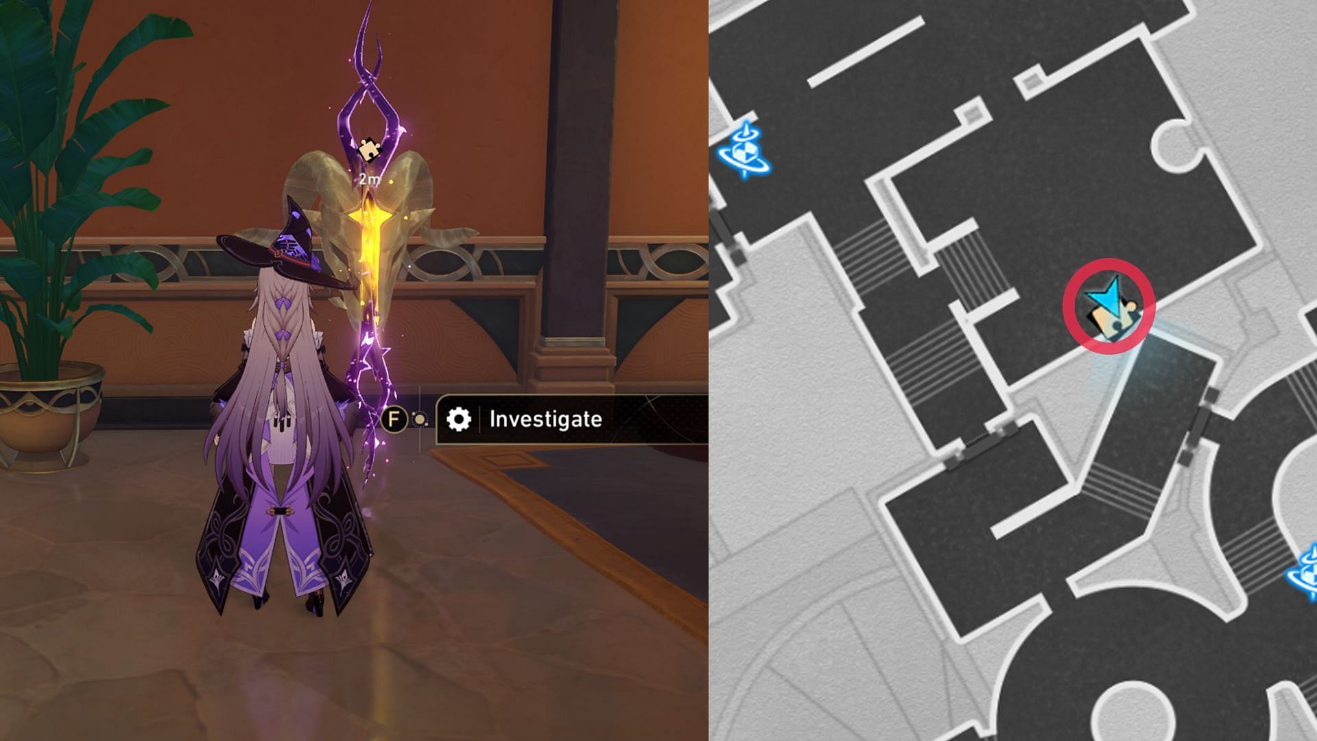 Location of Golden Scapegoat puzzle #4 (Image via HoYoverse)